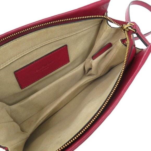 GIVENCHY Red Leather Shoulder Bag - Picture 7 of 10